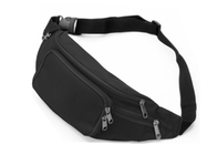 Promotional Black Microfiber Multi Pockets Travel Organizer Runner Sport Waist Bag For Waist