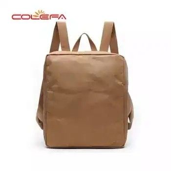 Custom Recycled Washable Paper Backpack Waterproof Strong Tough Detachable