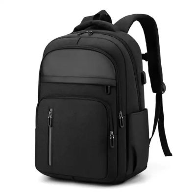 15.6'' 16" Travel USB Computer Custom Made Waterproof Washable Men Backpack With USB Charging Port