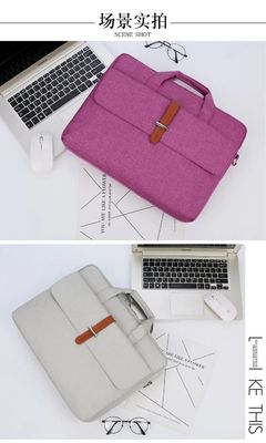 Female Computer Laptop Bag 13.3 - 15.6 Inch Washable Oxford Customized Logo