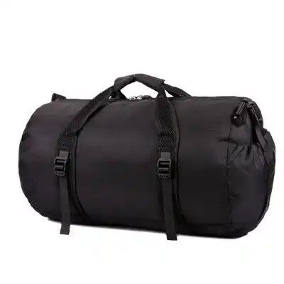 Portable Foldable Duffel Overnight Bag Cylinder Wet Dry Gym Sport Crossbody Travel Weekender