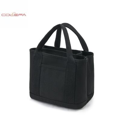 New Women's Canvas Mini Square Tote Bag Large Capacity Fashionable & Minimalist Lightweight with Multiple Compartments Storage
