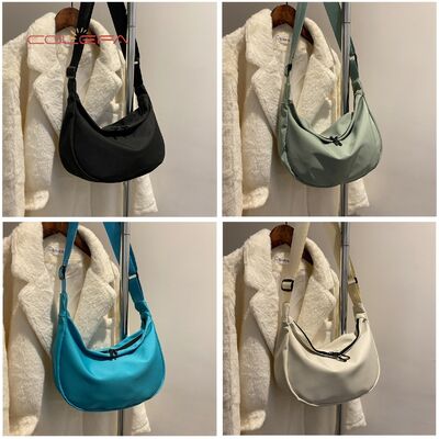 Women's 2026 New Fall/Winter Trendy Bag Korean-Style Large Capacity Crossbody Bag Casual Lightweight Oxford Dumpling Shaped Bags