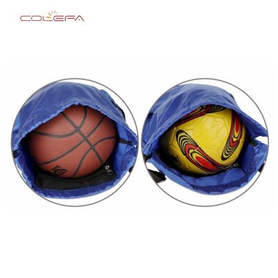 Oxford Made Soccer/Basketball Large Capacity Outdoor Drawstring Backpack for Sports Training & Fitness Factory Direct with LOGO