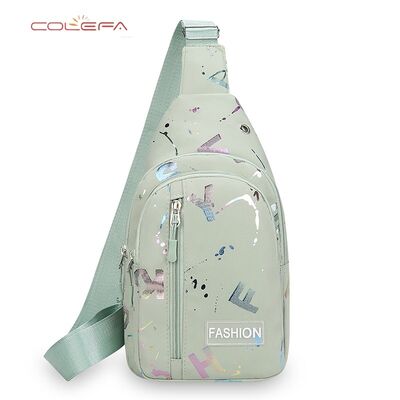 Oxford New Arrival Women's Crossbody Chest Bag Trendy Fashion Letter Print Versatile Shoulder Bag Large Capacity Outdoor Commuting Bag
