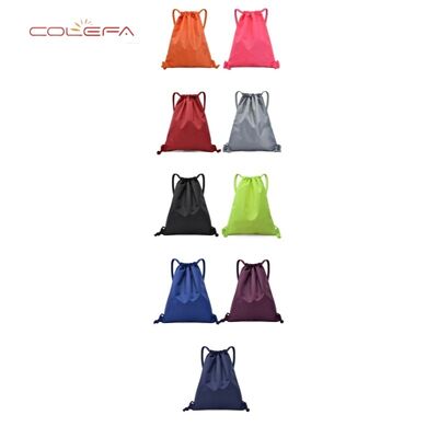 Colefa High Quality Outdoor Sports Waterproof Oxford Cloth Drawstring Backpack Basketball Storage Bag with Custom Printed Logo