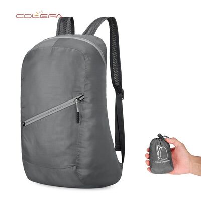 New Outdoor Foldable Skin Nylon Made Bag Super Lightweight Portable Backpack Travel Unisex Sports Storage Backpack with LOGO
