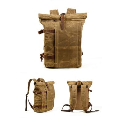 New Multi-Functional Anti-Theft Backpack Laptop Case Outdoor Hiking Splash-Resistant Canvas Travel Bag Casual Backpack with LOGO