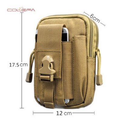 600D Oxford Camo Design Sports Waist Bag for Men Running Waist Pouch 5.5/6-inch Phone Case Waterproof Bag for Outdoor Use