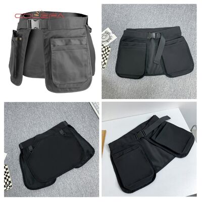 Polyester Multi-Pocket Zipper Waist Bag Lightweight Close-Fitting Tool Kit Multi-Functional Outdoor Hiking Waist Bag Wholesale