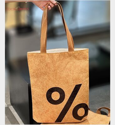 Factory Direct DuPont Paper Waterproof Tote Bag Retro Artsy Shoulder Bag Versatile Tyvek Paper Handbag Custom Logo Available