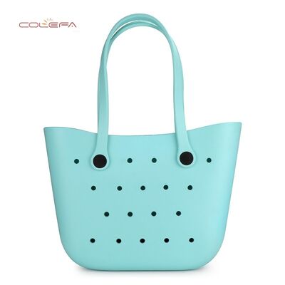 Colefa Hot-selling Multi-color Bag New Perforated EVA Tote Bag Foreign Bestseller In-Stock Handheld Beach Tote Bag Wholesales