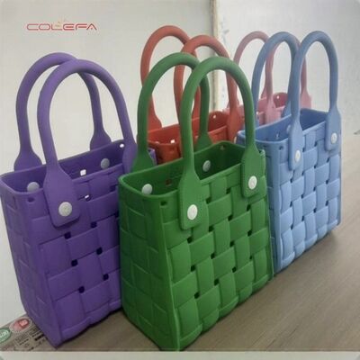 Bestselling EVA Beach Bag with Detachable Shoulder Strap Candy-Colored Waterproof Design for Easy Cleaning Handle Bags Wholesale