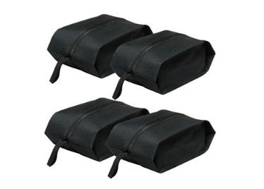 Waterproof 600D Non Woven Shopping Bag Oxford Travel Shoe Storage Organizer With Zipper Closure