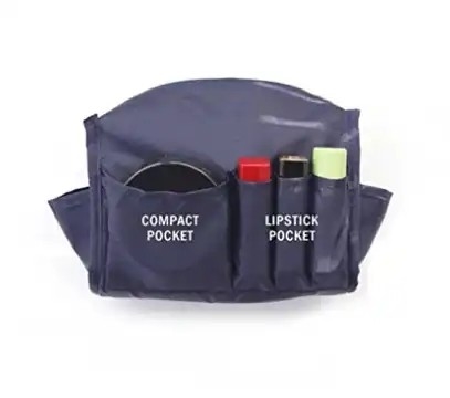 Waterproof Washable Travel Nylon Cosmetic Bag Plain Toiletry Zippered Makeup Bag