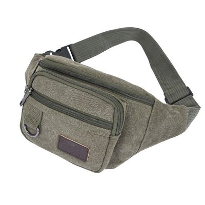 Hot-selling Sports Waist Bag for Men 2026 New Casual Outdoor Sports Bag Running Phone Canvas Waist Bag Manufacturer Wholesale
