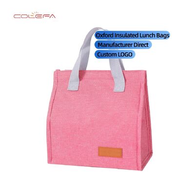 Borsa termica per il pranzo in foglio di alluminio ispessito, Oxford isolante, realizzata a mano, portatile, impermeabile, multifunzionale, per il pendolarismo