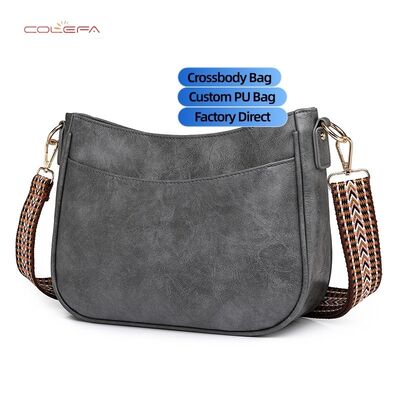 PU Pelle Donna Lavoro Commuting Shoulder Bag Casual Crossbody Bag Donne Grande Capacità Vintage Sling Bags con LOGO personalizzato