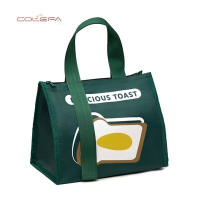 Nuova Oxford Fashion Borsa Termica per Pranzo Grande Capacità Studente Minimalista Addensata Impermeabile Triangolo Borsa Termica per Pranzo