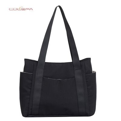 Borsa da donna, borsa tote tinta unita in stile giapponese, borsa a spalla di grande capacità, borsa casual minimalista per mamma, borsa in tela